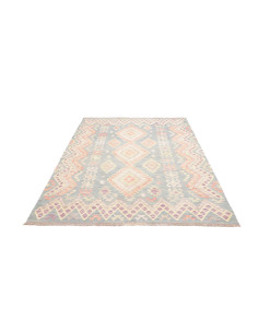 Tappeto Kilim Afghanistan 175x250 Blu Cielo Blu 2