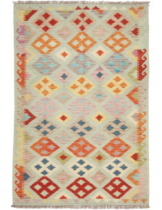 Tappeto Kilim Afghanistan 122x176 Verde Acqua A
