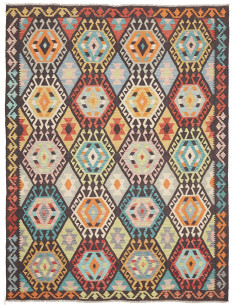 Tappeto Kilim Afghanistan 183x242 Scuro Marrone