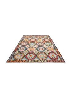 Tappeto Kilim Afghanistan 183x242 Scuro Marrone 2