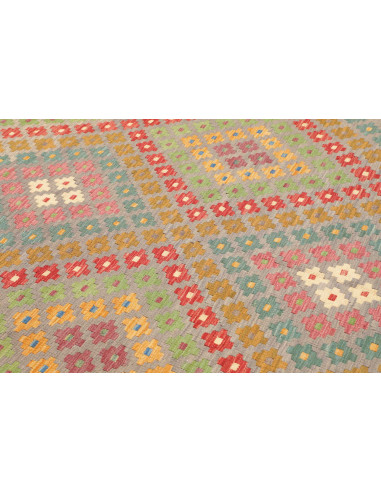 Tappeto Kilim Afghanistan 200x295 Blu Grigio Ve