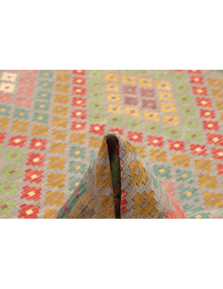 Tappeto Kilim Afghanistan 200x295 Blu Grigio Ve