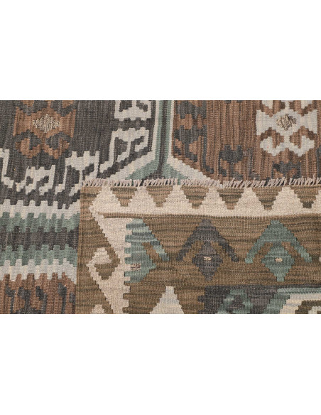 Rug Kilim Afghanistan 211x296 Brown Grey Beige