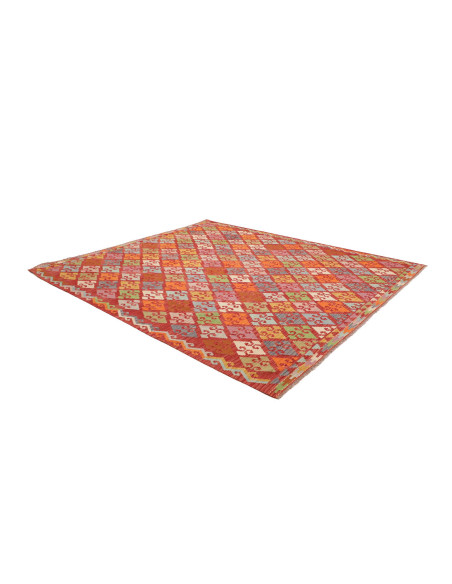 Rug Kilim Afghanistan 258x292 Red Burgundy Oran