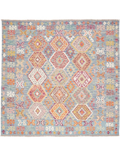 Kilim 198x192 Cm Afghan Kilim Wool