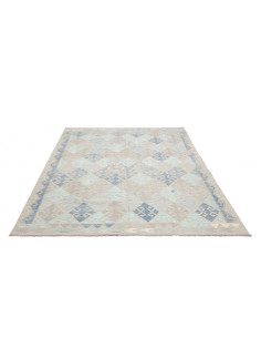 Tappeto Kilim Afghanistan 189x245 Grigio Beige 2