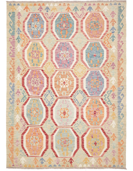 Kilim 177x245 Cm Kilim Afghanistan, Hand-carded Wool