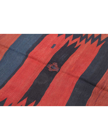 Rug Kilim Vintage Persia 134x130 Indigo Blue Br