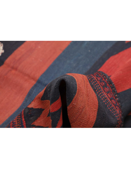 Rug Kilim Vintage Persia 134x130 Indigo Blue Br