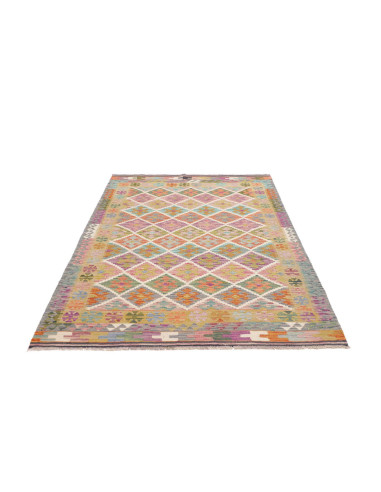 Rug Kilim Afghanistan 149x211 Lavender Aqua Ora