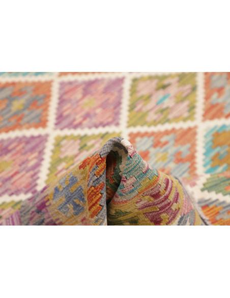Rug Kilim Afghanistan 149x211 Lavender Aqua Ora