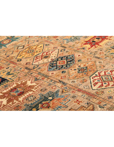 Rug Tribal Pakistan maroon brown 152x192