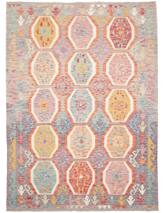 Kilim 173x241 Cm Kilim, Afghanistan, Lana Cardata A Mano