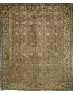 Vintage 300x370 Cm Vintage Persia, Hand-carded Wool warp: