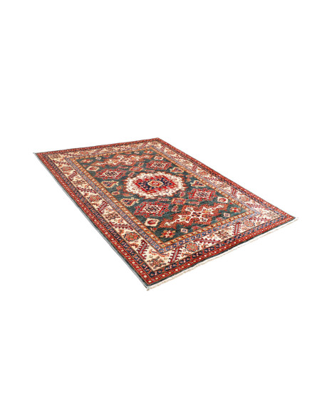 Kazak Fine 153x191 Cm Kazak Fine, Pakistan, Hand-carded Wool