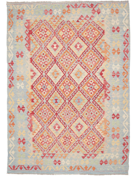 Kilim 177x246 Cm Kilim, Afghanistan, Lana Cardata A Mano,