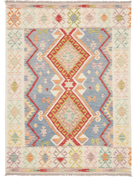 Kilim 156x211 Cm Kilim Afghanistan Lana Cardata A Mano