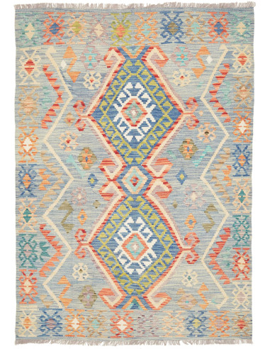 Kilim 146x206 Cm Kilim, Afghanistan, Hand-carded Wool,