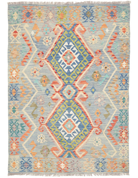 Kilim 146x206 Cm Kilim, Afghanistan, Hand-carded Wool,