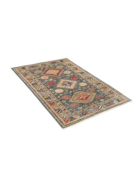 Kazak Fine 102x148 Cm Kazak Fine, Pakistan, Hand-carded Wool