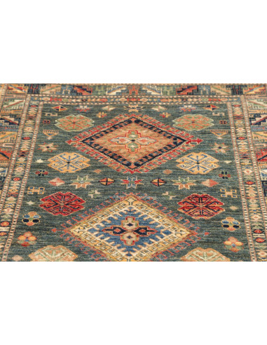 Kazak Fine 102x148 Cm Kazak Fine, Pakistan, Hand-carded Wool