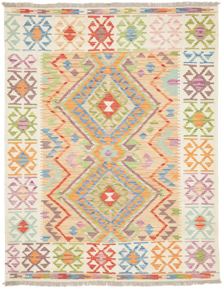 Kilim 148x192 Cm Kilim Afghanistan Hand-carded Wool Cotton