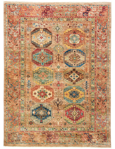 Tappeto Tribal Pakistan marrone 147x199