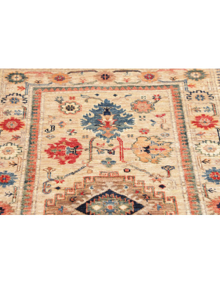 Kazak Fine 79x123 Cm Kazak Fine, Pakistan, Hand-carded Wool,