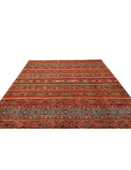 Tappeto Samarkand Pakistan rosso arancione 254x300