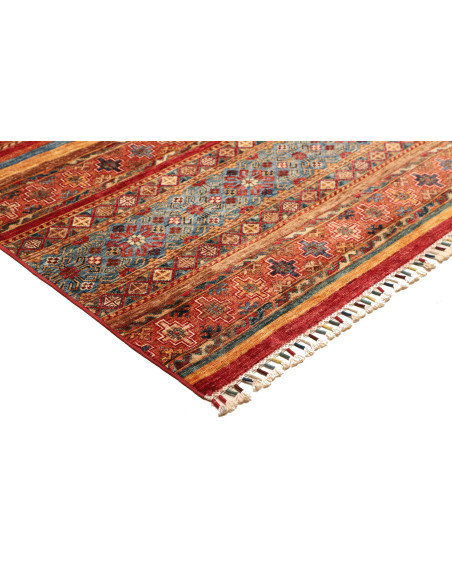 Tappeto Samarkand Pakistan rosso arancione 254x300