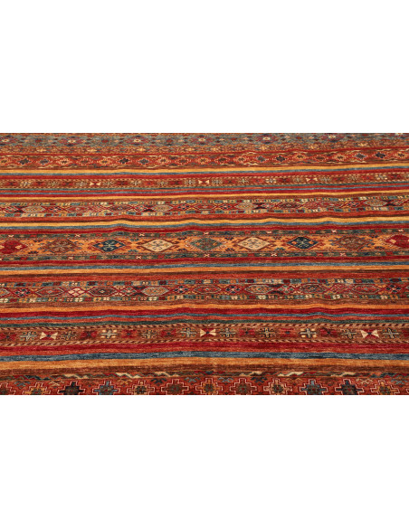 Tappeto Samarkand Pakistan rosso arancione 254x300
