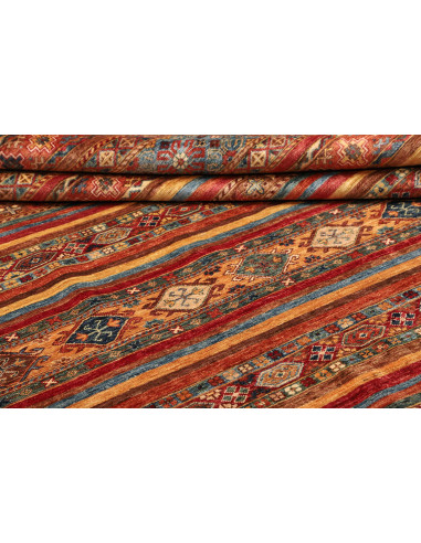 Tappeto Samarkand Pakistan rosso arancione 254x300