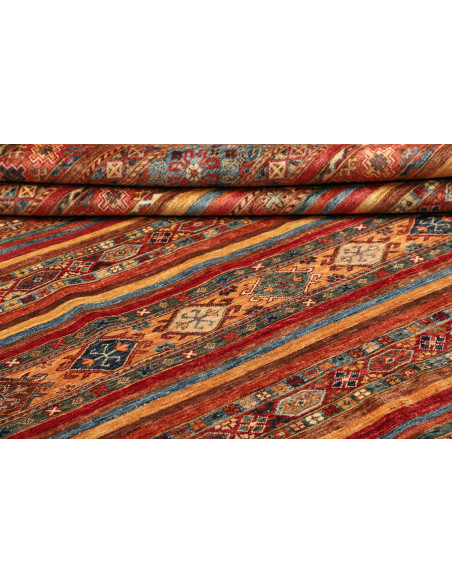 Tappeto Samarkand Pakistan rosso arancione 254x300