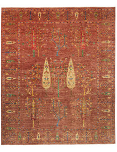 Tappeto Shahi Pakistan 247x295 Terracotta Verde