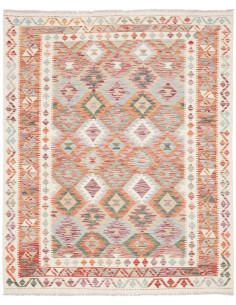 Kilim 154x188 Cm Kilim, Afghanistan, Lana Cardata A Mano