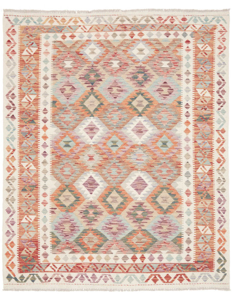 Kilim 154x188 Cm Kilim, Afghanistan, Lana Cardata A Mano