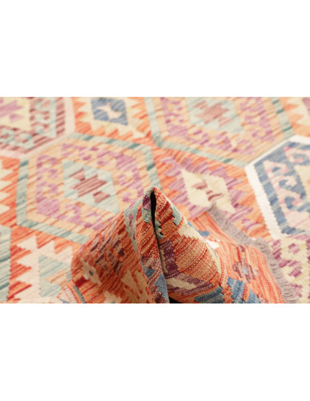 Hand Made Rug Kilim Afghanistan 202x302 Orange