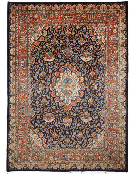 Rug Kashamr Zirkhaki Persia sky blue white 248x346
