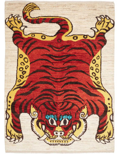 Tappeto Berbero Pakistan 159x220 Rosso