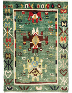 Tappeto Berbero Pakistan 155x215 Verde