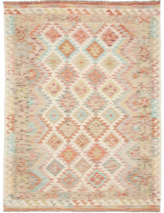 Kilim 150x198 Cm Kilim Afghanistan Lana Cardata A Mano