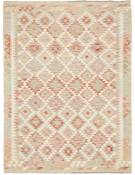 Rug Kilim Afghanistan 153x205 Cream Terracotta