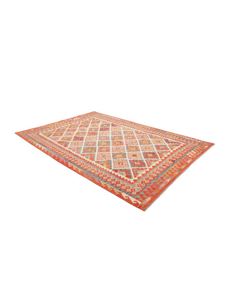 Kilim 205x294 Cm Kilim, Afghanistan, Hand-carded Wool warp: