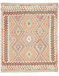 Kilim 161x188 Cm Kilim Afghanistan, Lana Cardata A Mano
