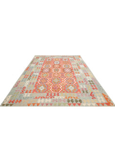 Kilim 209x309 Cm Kilim Afghano In Lana Cardata A Mano Con 2