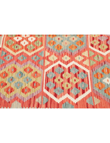 Kilim 209x309 Cm Afghan Kilim, Hand-carded Wool With Cotton