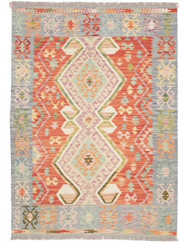 Kilim 123x170 Cm Kilim Afghanistan, Hand-carded Wool And