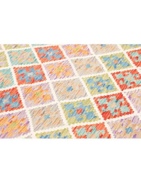 Kilim 170x246 Cm Afghan Kilim, Hand-carded Wool warp: