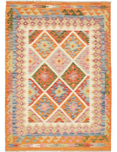 Kilim 127x175 Cm Kilim, Afghanistan, Lana Cardata A Mano
