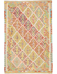 Kilim 124x184 Cm Kilim Afghanistan Hand-carded Wool Cotton